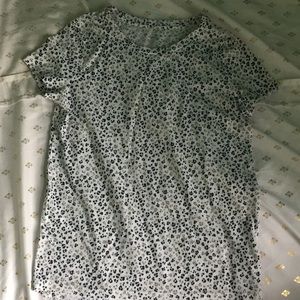 Black and grey cheetah shirt from old navy